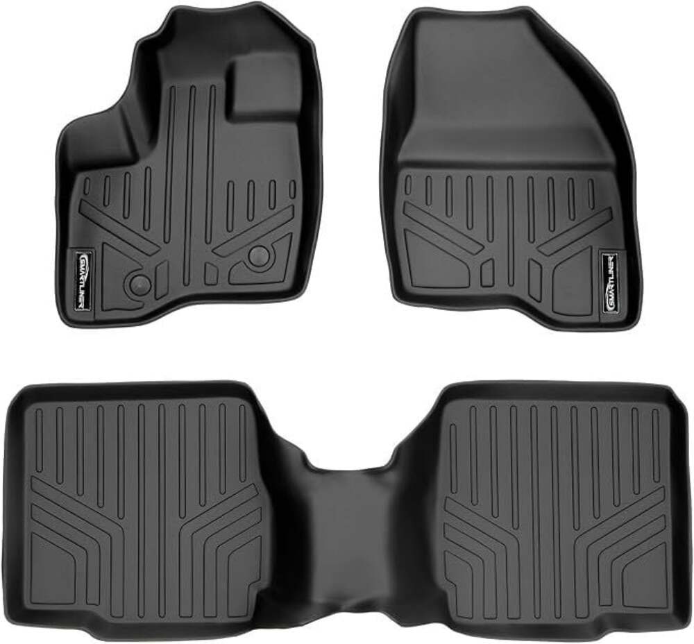SMARTLINER Custom Fit 2-Row Floor Mats for 2011-2014 Ford Explorer